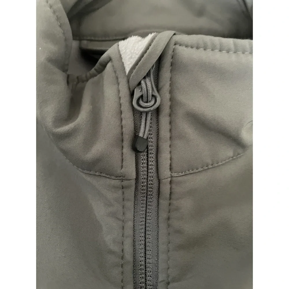 Clique Fleece Lined Vest Gray Embroider Ryder Cup Golf Logo USA Flag Large JBHS